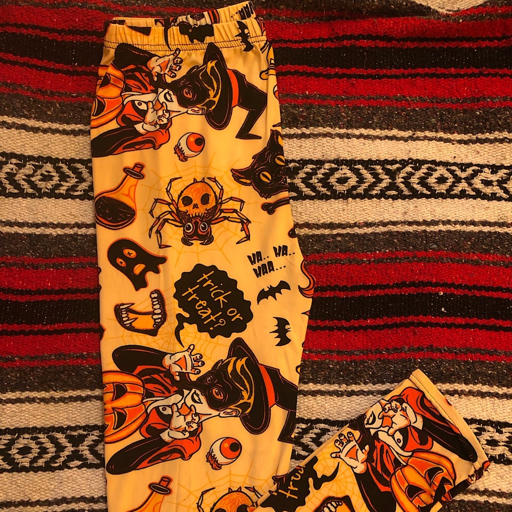 Halloween retro print leggings S/M